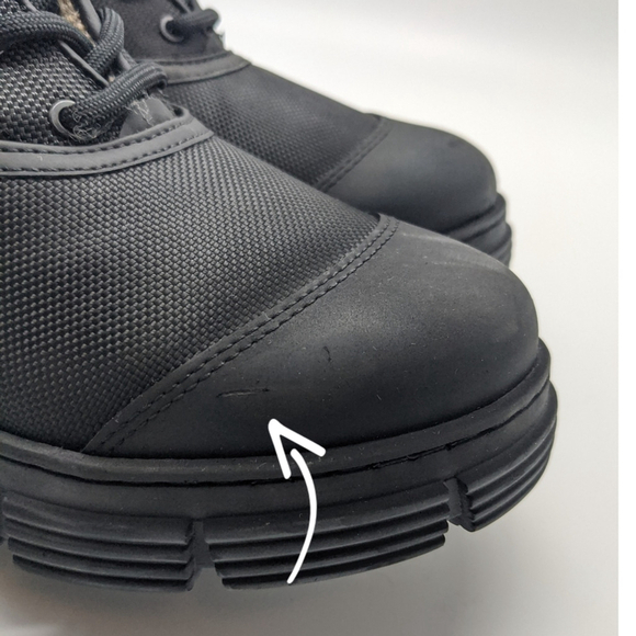 New Ganni shearling combat boots - lug sole lace-up - grunge streetwear - 11 - Picture 15 of 17